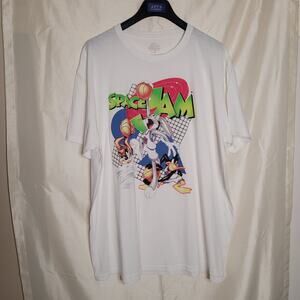 Space Jam 1996 Movie T-Shirt 2XL Bugs Bunny Daffy Taz